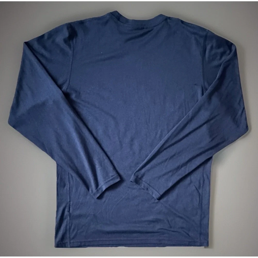 Boston Red Sox The Nike Tee Long Sleeve Shirt Blue Swoosh Logo Small JBHS